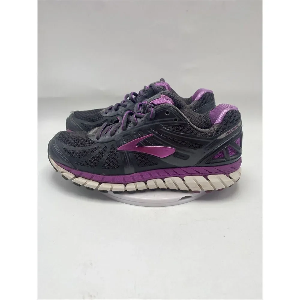 Brooks Shoes Women Size 6 Ariel Running Black Purple Athletic 3672